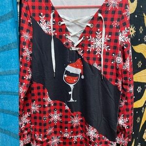 Women’s Christmas long sleeve boutique tee small
